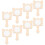Unbranded Handheld LED Makeup Mirror with Handle 8 pcs 8