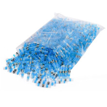 800 PCS Soudure Seal Fil Connecteur Bleu 16-14 AWG - ThermoréTractable Soudure Butt Connector ÉTamé Auto Marine Boat Crimp