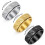 Stainless Steel Rotatable Matte Ring Gold Size 12 3