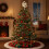Glowing Moon Pentagram Christmas Tree Topper Plastic 1pc 6