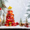 Mini Christmas Tree Table Top 11 Inch with Gold Star 6