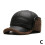 Men's Winter Hat with Earflaps PU Leather Baseball Cap 3