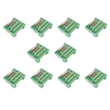 10X DB25 DIN Schienen Montage Schnittstellen Modul Stecker / Buchse Breakout Board