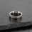 Stainless Steel Roman Numeral Rotatable Ring Silver Size 6 2