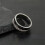 Stainless Steel Roman Numeral Rotatable Ring Silver Size 6 3