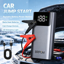 6000A Car Jump Starter Power Bank Pack 12V LCD Battery Booster USB Charger