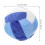 Volleyball Plush Pillow Round Blue 1 Piece 2