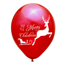 Holiday Balloons Latex Red 40 pcs 4.7 x 2.4 in