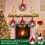 Artificial Christmas Wreath with Red Berries and Ribbon Bow 6