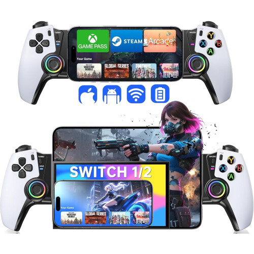 Wireless Mobile Gaming Controller for iOS/Android/Switch/OLED/Switch 2 Joystick