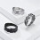 Stainless Steel Wheat Flower Ring Silver Size 12 3