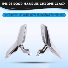 1 Paire de Poignées de Porte Intérieures Chromées en Métal, Boucle D'Ouverture 2047201171 2047202763 pour - W204 X204 08-15 2047202663 A