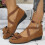 Women's Slip-On Suede Shoes with Bow Tie, Low Heel, Round 5