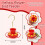 2PCS  Feeders for Ant Bee Proof Leak-Proof, 2 Pack 7 Ounces Plastic  Feeder with 8 Feeding 6