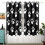 Dog Paws White Blackout Curtains for Sliding Glass Doors 2 1