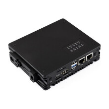 Für Raspberry Pi CM5 RS485 4G/5G Erweiterungsboard mit Zwei Ethernet- ETH Gigabit/2.5G Board mit Gehäuse