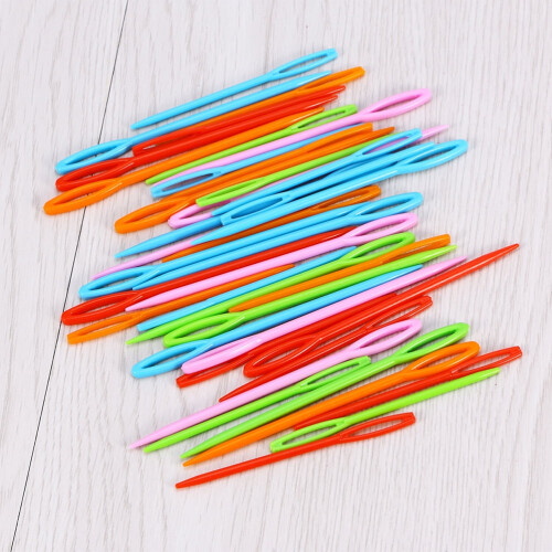 Knitting Needles Tube Plastic 250 pcs 7 cm Random Color 2