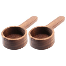 Wooden Measuring Spoon Set Kitchen Measuring Spoons Tea Coffee Scoop Sugar Spice Measure Spoon Measuring Tools,2 Pcs
