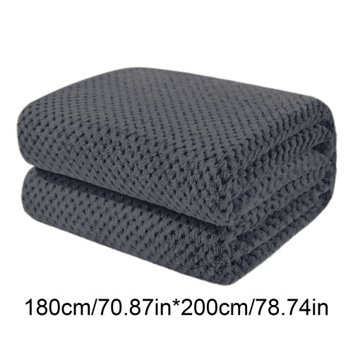 Extra Large Soft Warm Textured Plush Throw Blanket 2