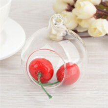 4pièces 8 cm Suspendus Fleurs en Verre Vase Plante Vase Stand Titulaire Terrarium RéCipient Chandelier Photophore Titulaire DéCor à la Maison