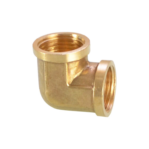 Brass Elbow Connector Threaded Gold 3 Types
