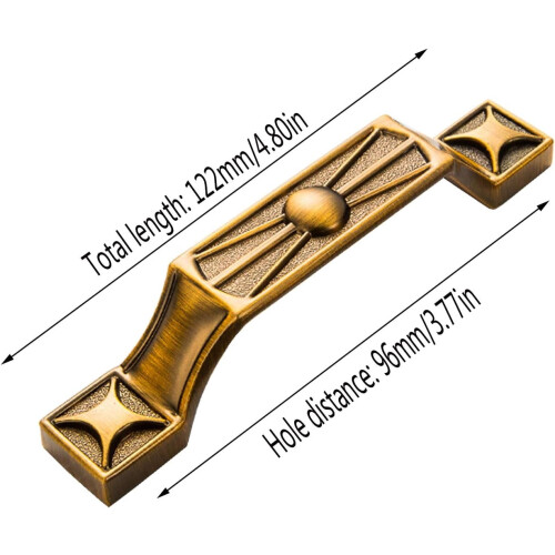 Gold Brass Knobs Zinc Alloy Drawer Pulls 12 pcs 1
