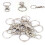 Silver Lobster Clip Hook Chain Split Ring Craft Accessory 6
