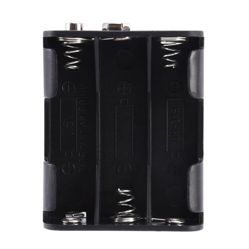 3X Double Side Spring 6 X 1.5 V AA Battery Holder Case Box Black
