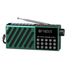 Przenośny Odbiornik Radiowy FM z Ładowaniem Solarnym, Nagrywający Radio Kieszonkowy Bezprzewodowy Głośnik z Odtwarzaczem TF Card USB C