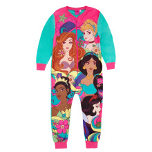 (3-4 Years, Pink/Blue) Disney Princess Girls Character Sleepsuit