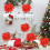 Artificial Poinsettia Flowers Red 8pcs 2