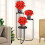 Artificial Poinsettia Flowers Red 8pcs 4