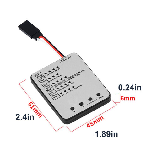 Programming Card for RC Car Brushless ESC 25A-150A 2
