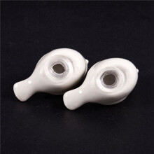 Lot de 6 Salières et Poivrières en Céramique Love Birds - Cadeaux de Mariage Personnalisés - Blanc
