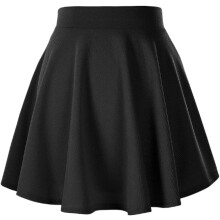 Damska Spódniczka Mini Skater Plisowana Tenisowa Wygodna Czarna XL