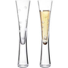 Eleganckie Kryształowe Kieliszki Do Szampana Białe 145ml, 2 Sztuki