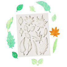 Leaves Silicone Mold Non-stick Reusable DIY Leaves Shape Fondant Mould Silicone Chocolate Molds