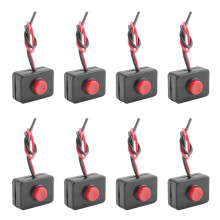 8X 12V2A Bouton Poussoir Momentanement Adhesif Actionne pour les Voitures