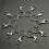 Silver Lobster Clip Hook Chain Split Ring Craft Accessory 2
