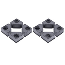 8X Coussin Anti-Vibration pour Lave-Linge, Lave-Linge, SèChe-Linge, Portant des Coussinets CarréS en Caoutchouc, Socles à une Seule Couche