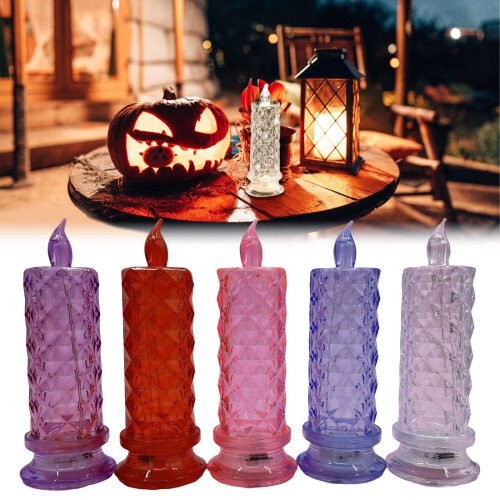 Flameless Candles Rose Shadow LED Purple 1