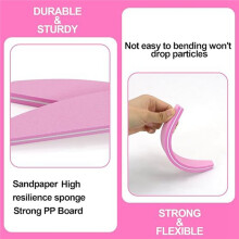 10Pcs Foam Nail File Blocks, 100/180 Grit Double-Sided Emery Board, Reusable Manicure Tools for Nail Shaping