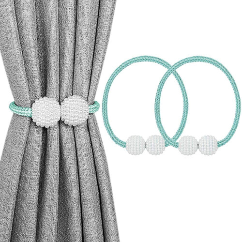 Magnetic Curtain Tiebacks Decorative 6 Pack