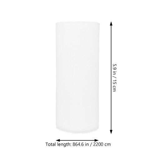 White Tulle Fabric Toiletries Roll Decoration for Bride 1