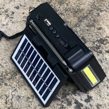 Portable Vintage FM AM SW Radio Solar Charging Emergency Radios Receiver Wireless Speaker Support Flashlight