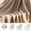 Knitted Cotton Herringbone Throw Blanket 59x79 inches 4