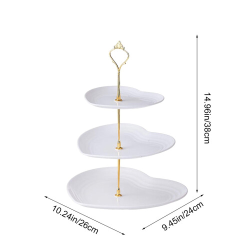 Ceramic Cake Stand 3-Tier for Wedding and Tea Party 1