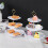 Ceramic Cake Stand 3-Tier for Wedding and Tea Party 3
