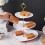 Ceramic Cake Stand 3-Tier for Wedding and Tea Party 4