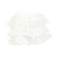 Underskirt Shorts Petticoat Lightweight White Lace Edging